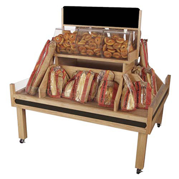 Bread & Bagel Compartment Display 84"L x 48"W x 54"H